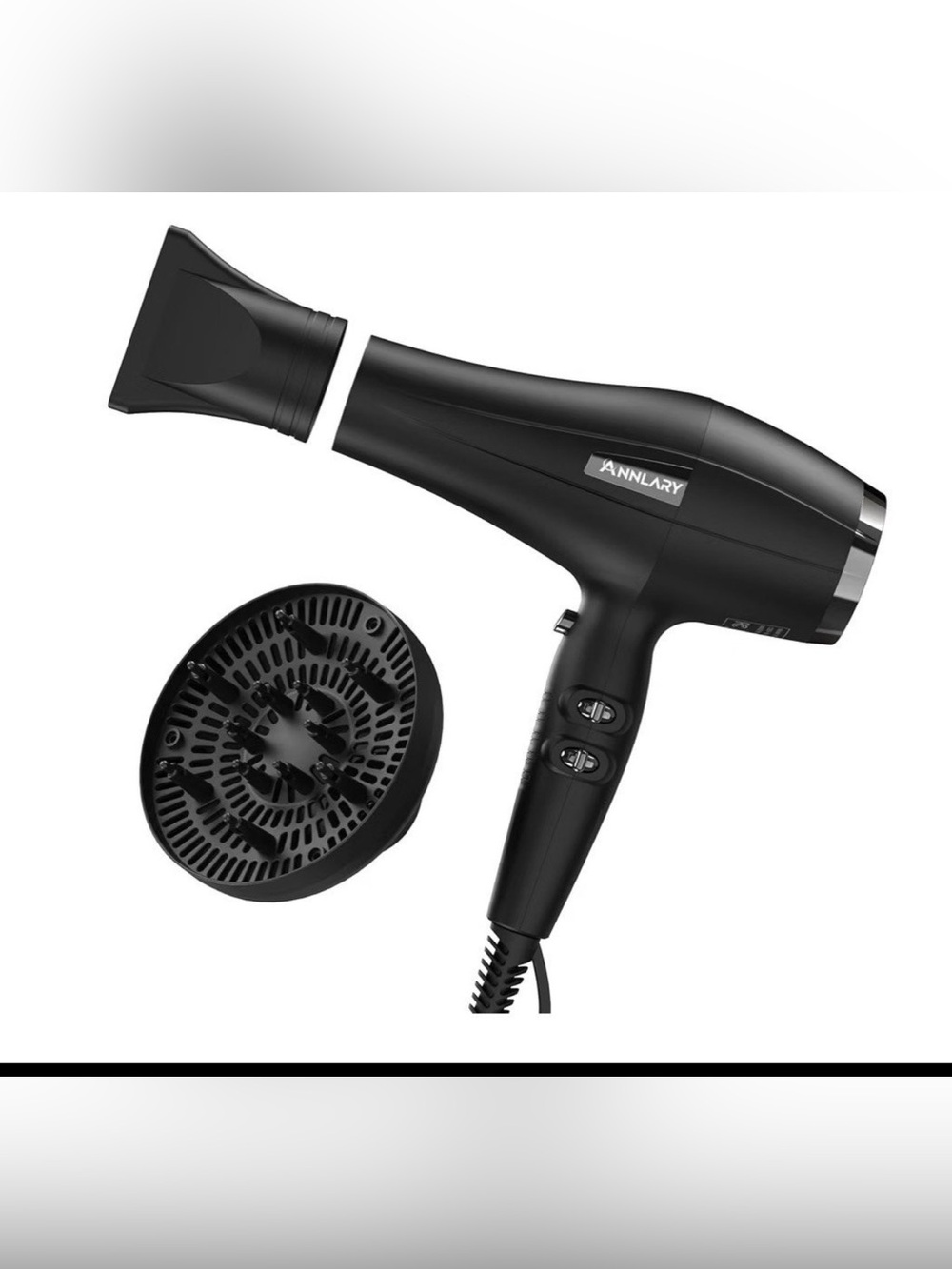 ANNLARY Ionic Hair Dryer with Diffuser
